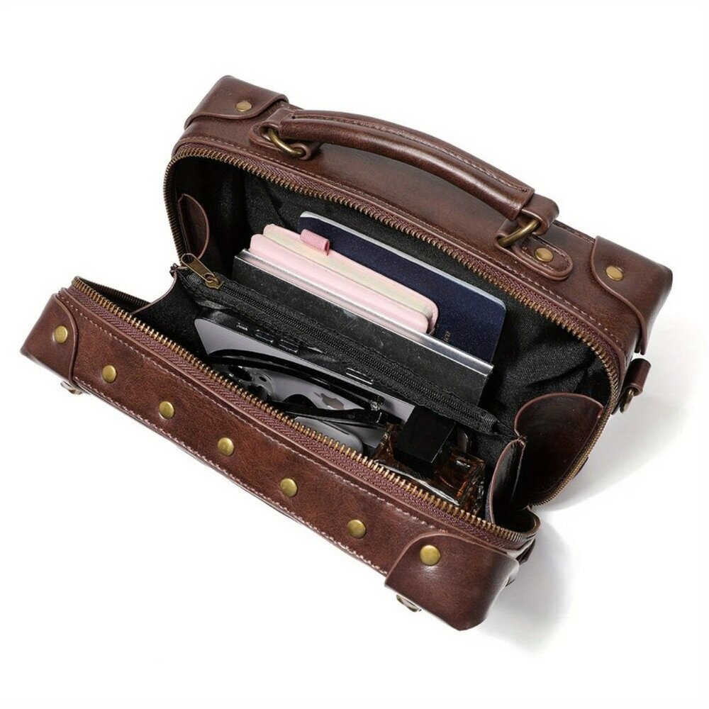 SteamPunk Watch Trunk Crossbody Bag NWT​ - Picture 2 of 3